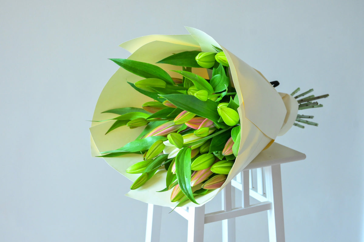 GoBush Florist Brisbane Handcrafted exclusively with premium, large-blooming Oriental lilies—without any greenery